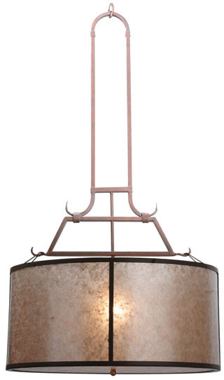 Meyda Custom 115195 Simple Mission 26 Inch Diameter Hanging Pendant Light Fixture