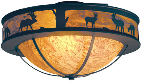 Meyda Custom 120166 Savannah Rustic Ceiling Light