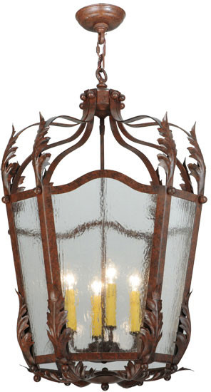 Meyda Custom 138822 Citadel Rustic Rust;Custom Entryway Light Fixture