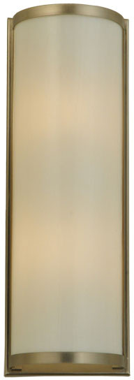 Meyda Custom 139938 Half Cylinder White 16 Inch Tall Contemporary Brushed Nickel Wall Light