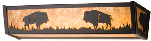 Meyda Custom 14232 Buffalo Country Sconce Lighting
