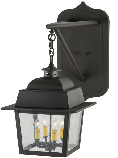 Meyda Custom 143110 Stockwell Traditional Wrought Iron Lamp Sconce