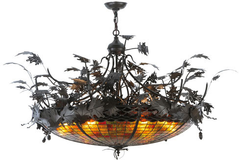 Meyda Custom 144581 Greenbriar Oak Rustic Timeless Bronze Pendant Lamp