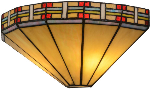 Meyda Lighting 144963 Arizona Tiffany Mahogany Bronze Sconce Lighting