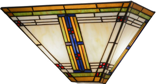 Meyda Lighting 144967 Nevada Tiffany Mahogany Bronze Light Sconce