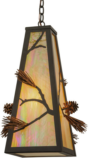 Meyda Custom 147494 Lone Pine Rustic Rust / Oil Rubbed Bronze Lighting Pendant