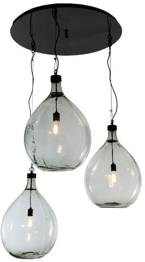 Meyda Custom 147909 41" Wide Euri Tanta 3 Lt Shower Vintage Multi Pendant Light