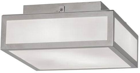 Meyda Custom 149545 Quadrato Modern Polished Nickel Flush Lighting
