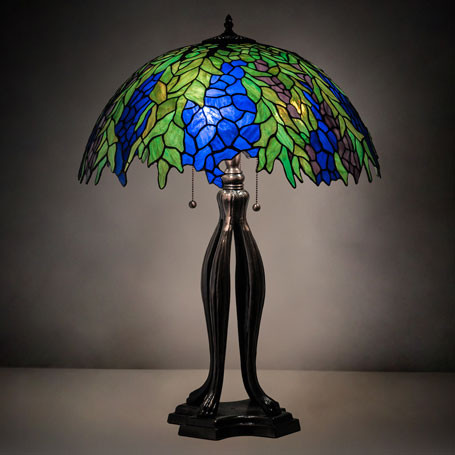 Meyda Lighting 149748 Honey Locust Tiffany Mahogany Bronze Table Lighting