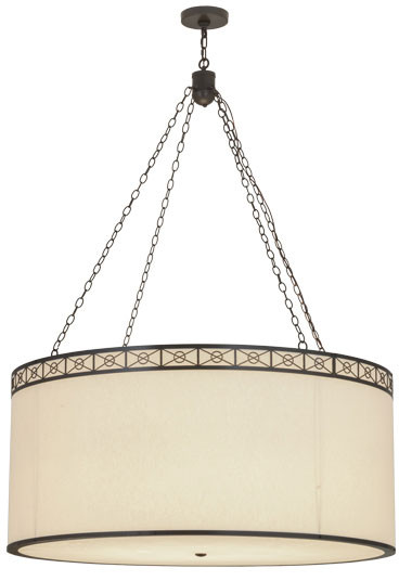 Meyda Custom 150294 Cilindro Circle X Timeless Bronze Hanging Lamp