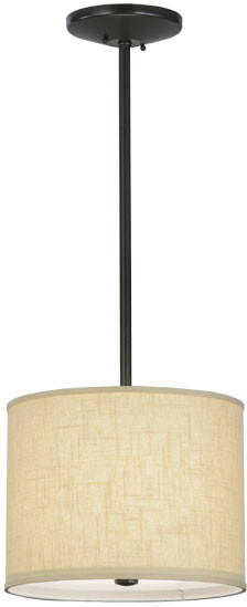 Meyda Custom 151434 Cilindro Beige Timeless Bronze Drop Lighting