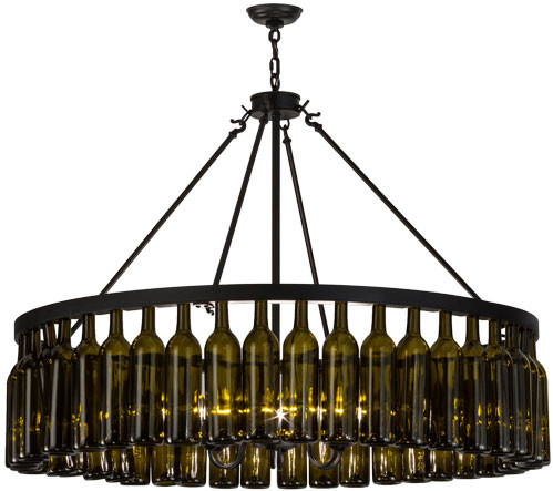 Meyda Custom 152072 Tuscan Vineyard Estate Modern Black Lighting Chandelier