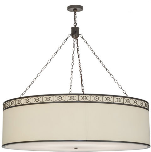 Meyda Custom 152581 Cilindro Circle X Timeless Bronze Pendant Light