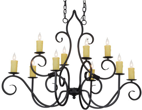 Meyda Custom 155536 Clifton Blackwash Chandelier Lighting