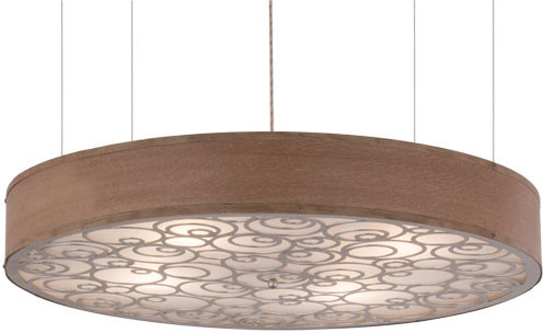 Meyda Custom 155397 Cilindro Nickel Drop Ceiling Light Fixture