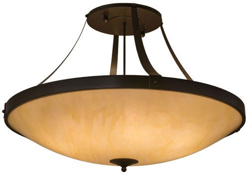 Meyda Custom 161899 Urban Timeless Bronze/Honey Onyx Acrylic Ceiling Light Fixture