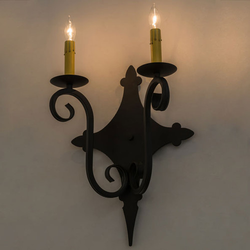 Meyda Custom 162474 Angelique Blackwash Lighting Sconce