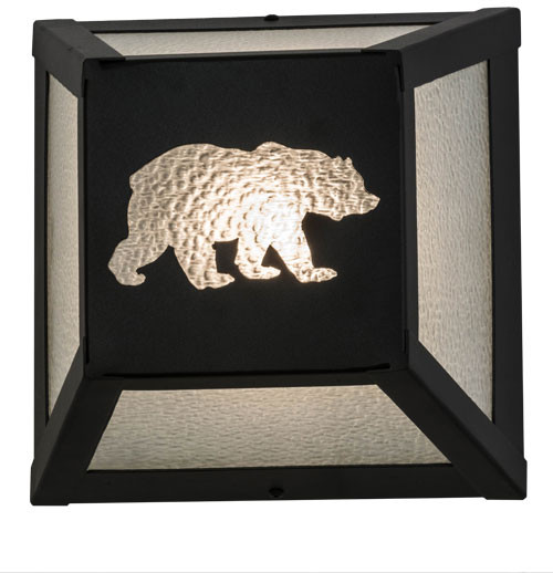 Meyda Custom 162703 Lone Bear Rustic Wall Light Sconce
