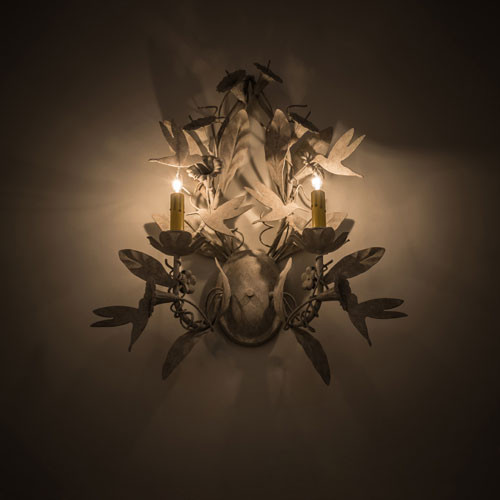 Meyda Custom 167975 Le Printemps Modern Tuscan Ivory Sconce Lighting