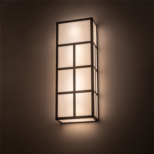 Meyda Custom 171145 Quadrato Helsinki Exterior Oil Rubbed Bronze Exterior Lighting Wall Sconce