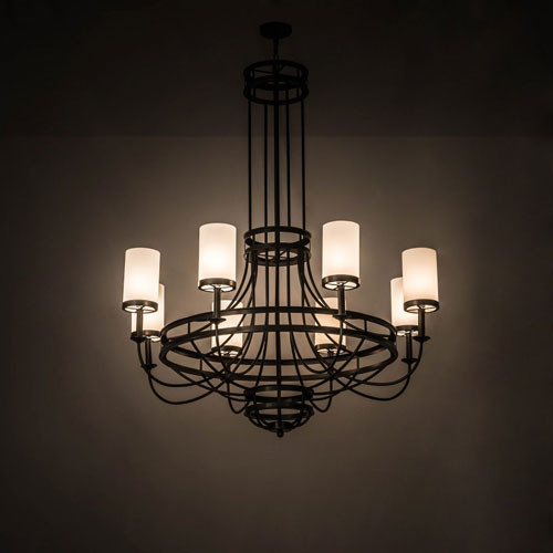 Meyda Custom 171146 Saxony Exterior Oil Rubbed Bronze Chandelier Lighting