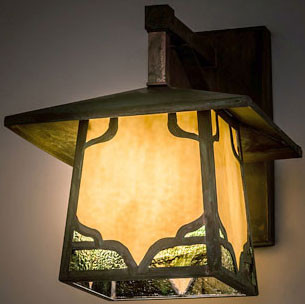 Meyda Custom 174808 Kirkpatrick Contemporary Verdigris Wall Sconce Light