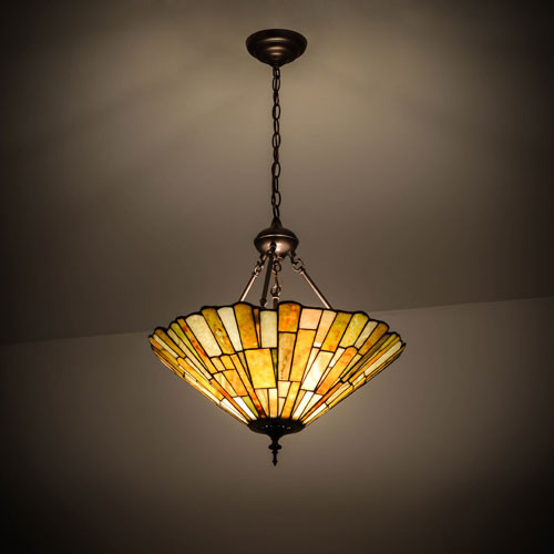 Meyda Lighting 175866 Delta Tiffany Mahogany Bronze Lighting Pendant