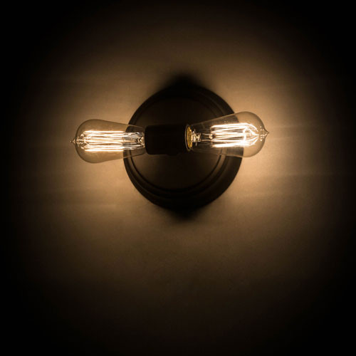 Meyda Custom 176534 Alva Vintage Oil Rubbed Bronze Wall Light Sconce