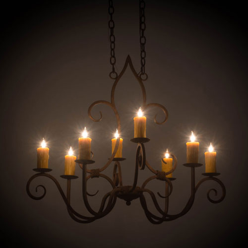 Meyda Custom 177156 Clifton Antique Rust Chandelier Light