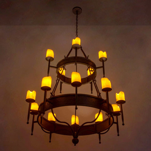 Meyda Custom 179668 Gina Oil Rubbed Bronze Chandelier Light