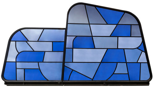 Meyda Custom 179839 Grand Mur Tiffany Stained Glass Window