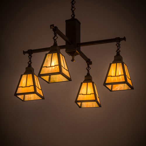Meyda Custom 181230 Valley View Mission Antique Brass Lighting Chandelier