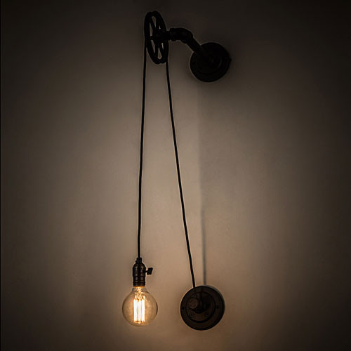 Meyda Custom 182825 Alva Bartlett Modern Oil Rubbed Bronze Wall Sconce Lighting