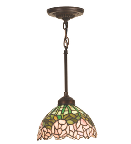 Meyda Lighting 18710 Cabbage Rose Tiffany Mini Ceiling Light