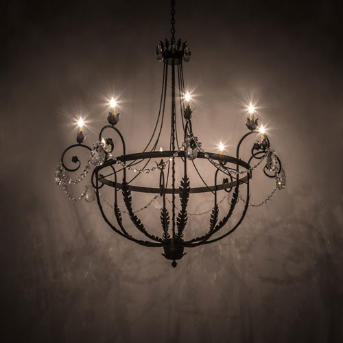 Meyda Custom 188131 Antonia Traditional Chestnut Chandelier Light