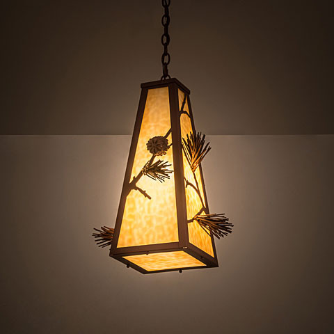 Meyda Custom 188829 Lone Pine Rust Hanging Light