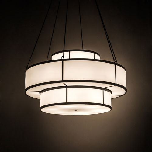 Meyda Custom 189088 Jayne Statuario Idalight Timeless Bronze Drum Hanging Light