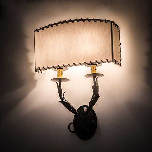 Meyda Custom 189075 Ranchero Bronze Lamp Sconce