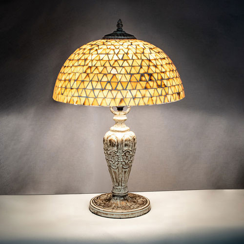 Meyda Custom 189411 Mosaic Dome Tiffany Antique Table Lamp