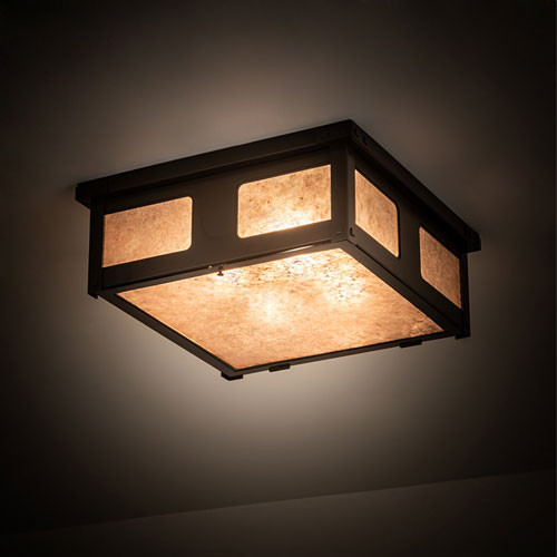 Meyda Custom 198777 Quezon Timeless Bronze LED Flush Lighting