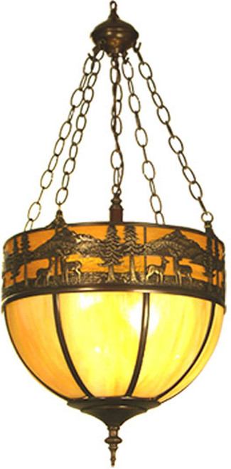 Meyda Custom 20005 Deer Lodge Tiffany Drop Ceiling Lighting