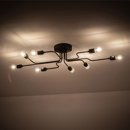 Meyda Custom 201059 PipeDream Wrought Iron LED Overhead Lighting