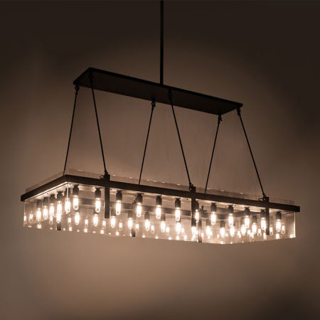 Meyda Custom 201555 Wendell Crystal LED Kitchen Island Light