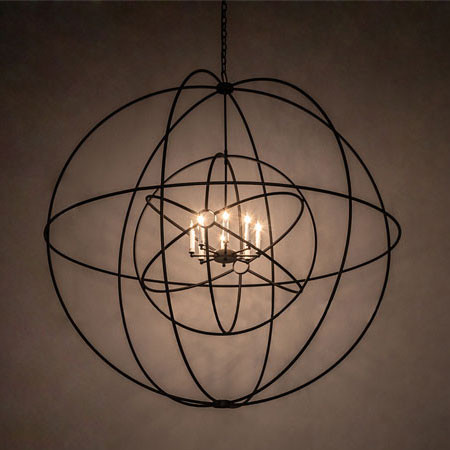 Meyda Custom 202102 Atom Enerjisi Modern Textured Black Pendant Light
