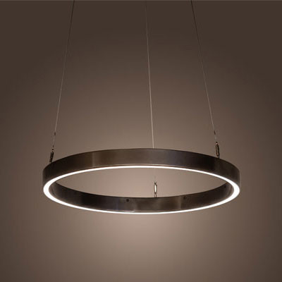 Meyda Custom 202453 Anillo Contemporary Bronze LED Hanging Lamp