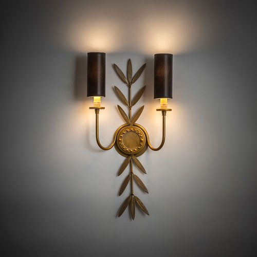 Meyda Custom 203624 Sunflower Transparent Gold LED Wall Lamp