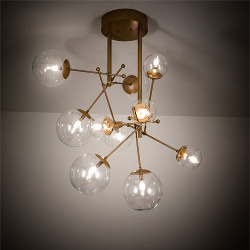 Meyda Custom 210833 Bola Modern Flush Mount Lighting