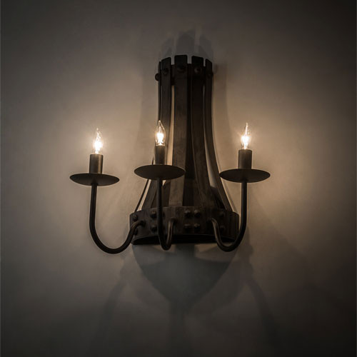 Meyda Custom 215775 Barrel Stave Wall Light Sconce