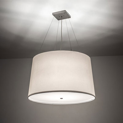 Meyda Custom 216051 Cilindro Nickel Drum Pendant Lighting Fixture