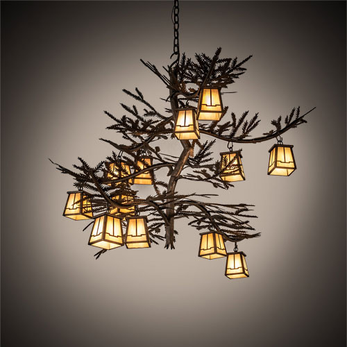 Meyda Custom 216222 Pine Branch LED Lighting Chandelier